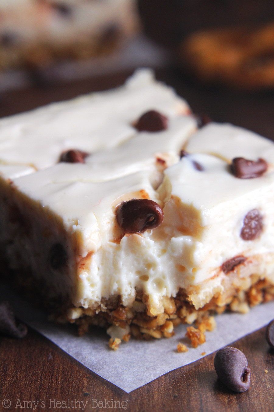 Easy Chocolate Cheesecake Recipe
 easy chocolate chip cheesecake bars