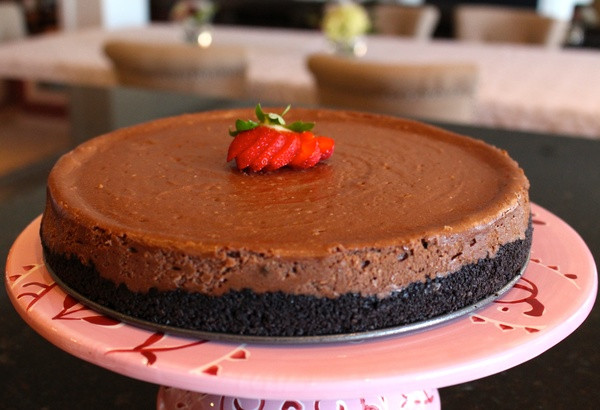 Easy Chocolate Cheesecake Recipe
 Easy Homemade Chocolate Oreo Cookie Crust Cheesecake Recipe