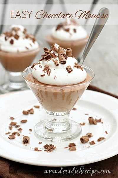 Easy Chocolate Mousse Recipe
 Easy Chocolate Mousse — Let s Dish Recipes