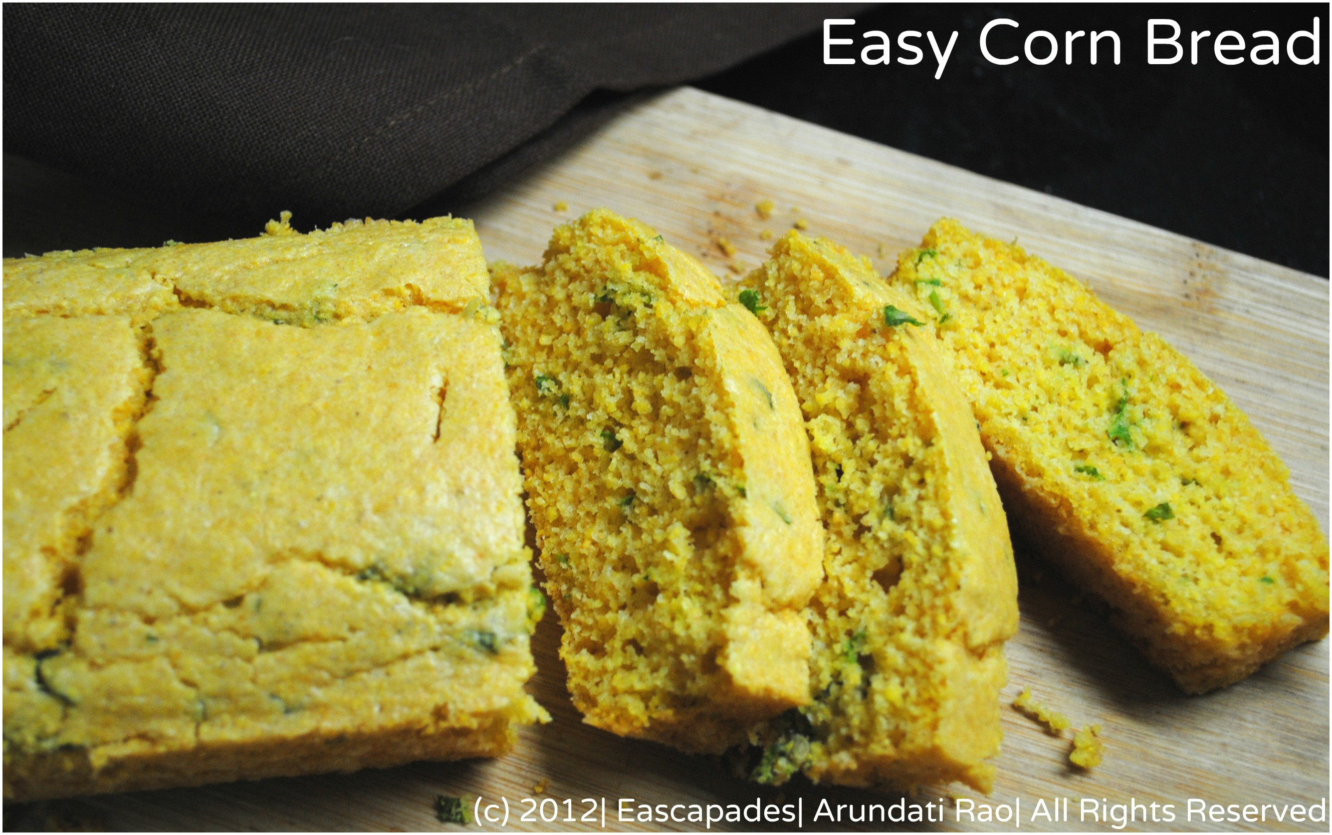 Easy Corn Bread
 Baking Savoury Corn Bread – Escapades