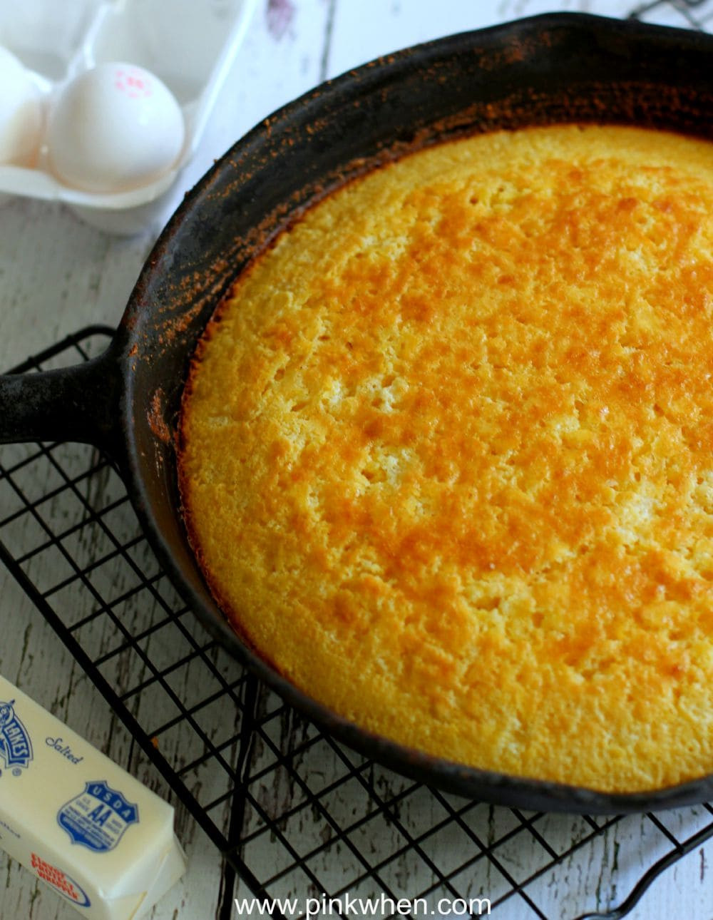 Easy Corn Bread
 Easy Cornbread Skillet Recipe PinkWhen