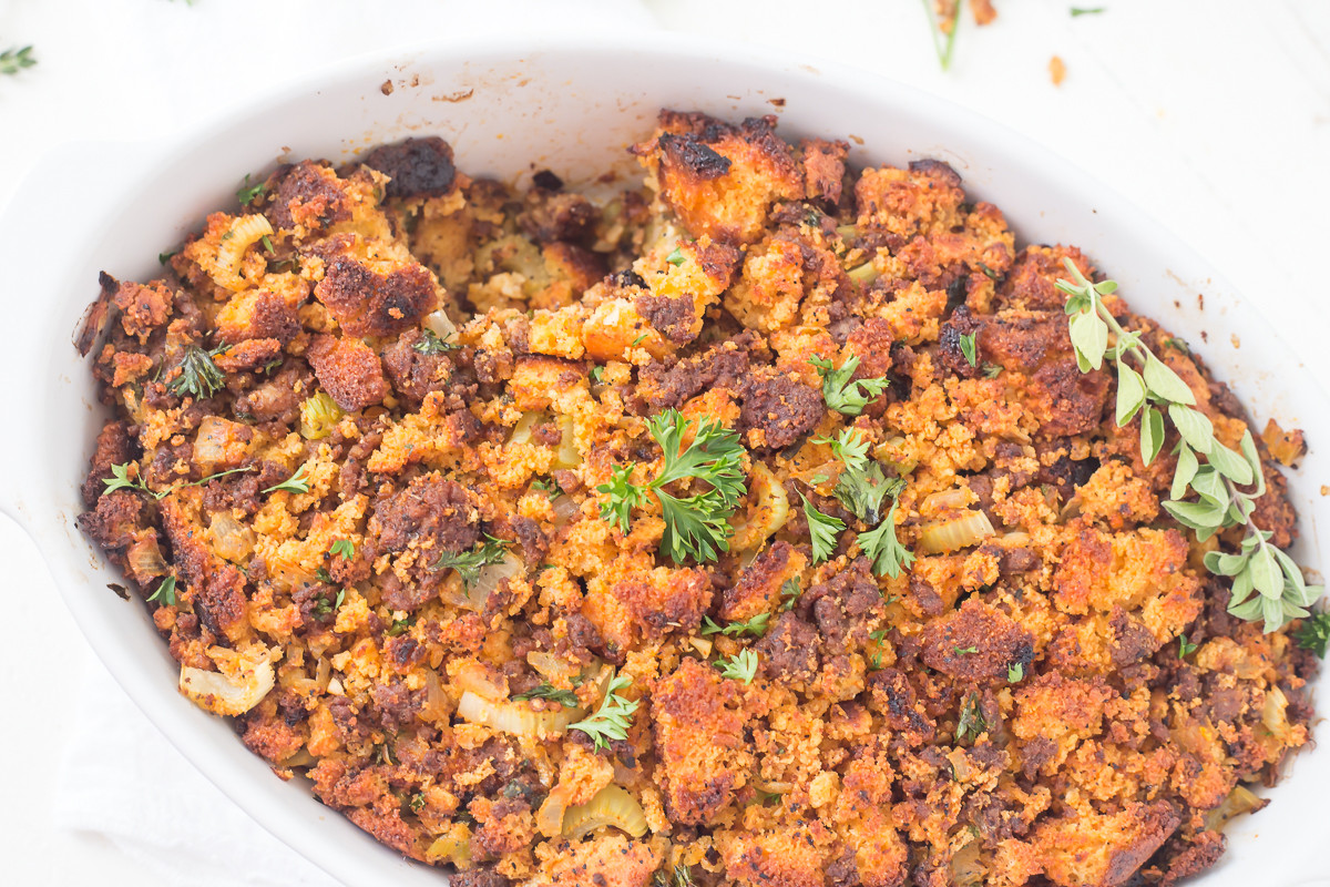 Easy Cornbread Dressing
 Easy Chorizo Cornbread Dressing Stuffing Gal on a Mission