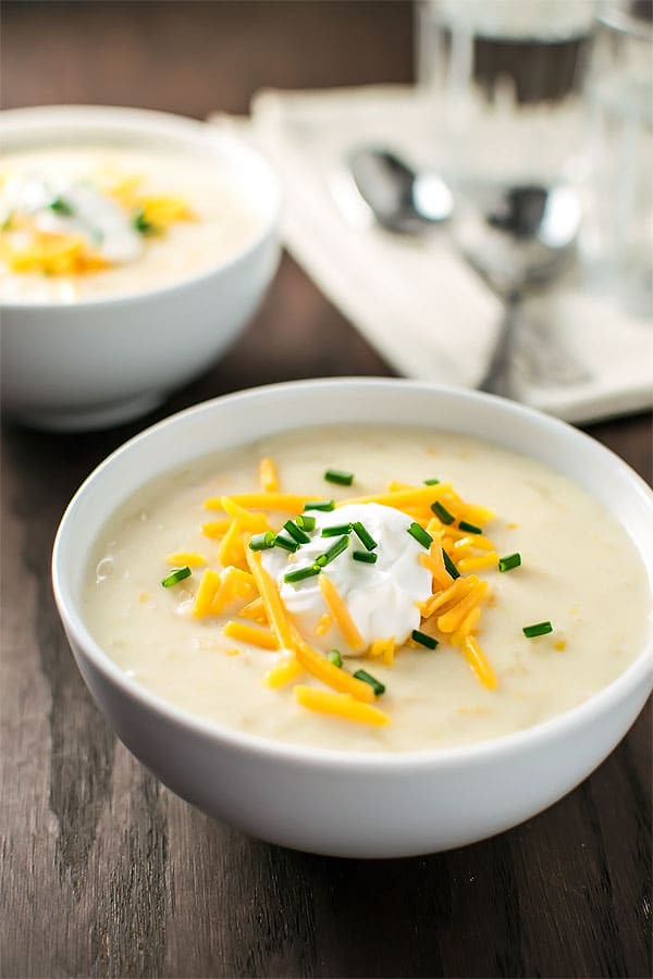 Easy Creamy Potato Soup
 Creamy Crockpot Potato Soup Homemade Hooplah