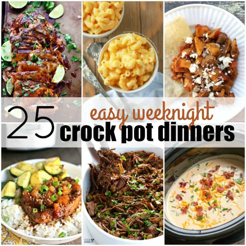 Easy Crock Pot Dinners
 25 Easy Crock Pot Chicken Recipes for Busy Weeknights