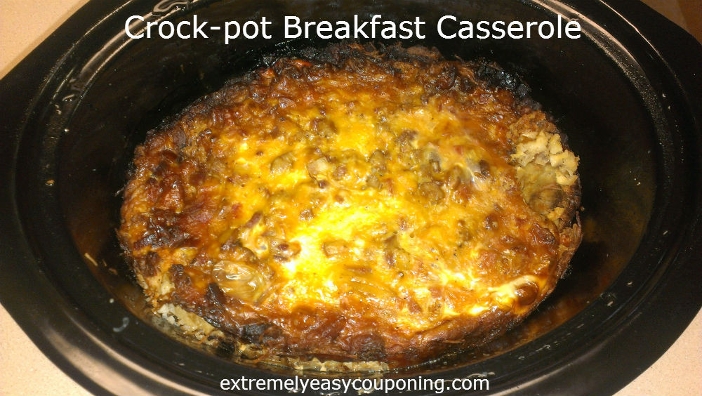 Easy Crockpot Breakfast Casseroles
 Extremely Easy Couponing Crock pot Breakfast Casserole Recipe