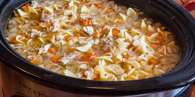 Easy Crockpot Chicken Noodle Soup
 Crock Pot Chicken Noodle Soup Recipe Slow Cooker