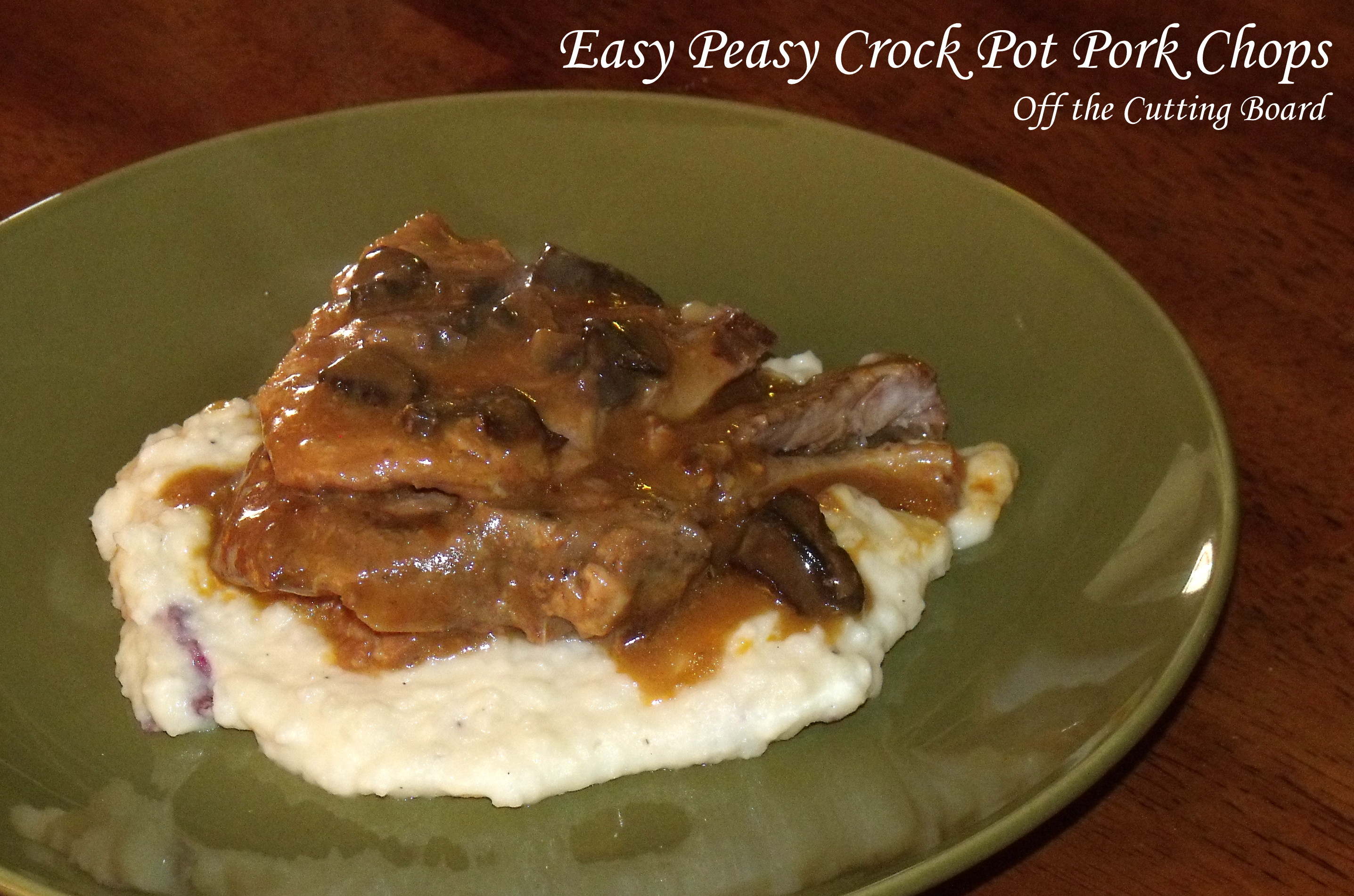 Easy Crockpot Pork Chops
 Easy Peasy Slow Cooker Pork Chops