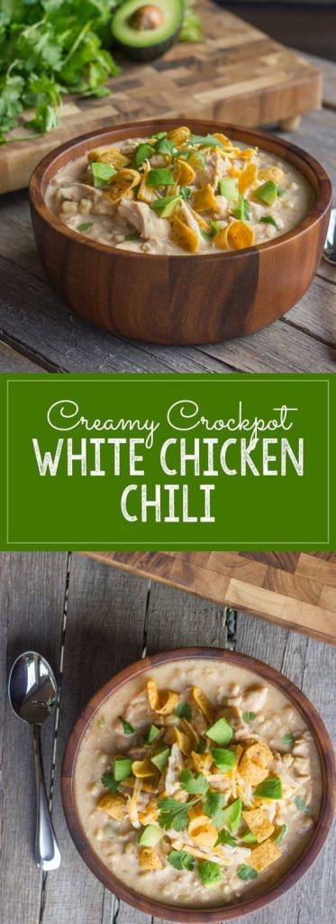 Easy Crockpot White Chicken Chili
 Crockpot Soup Recipes Perfect for Fall landeelu