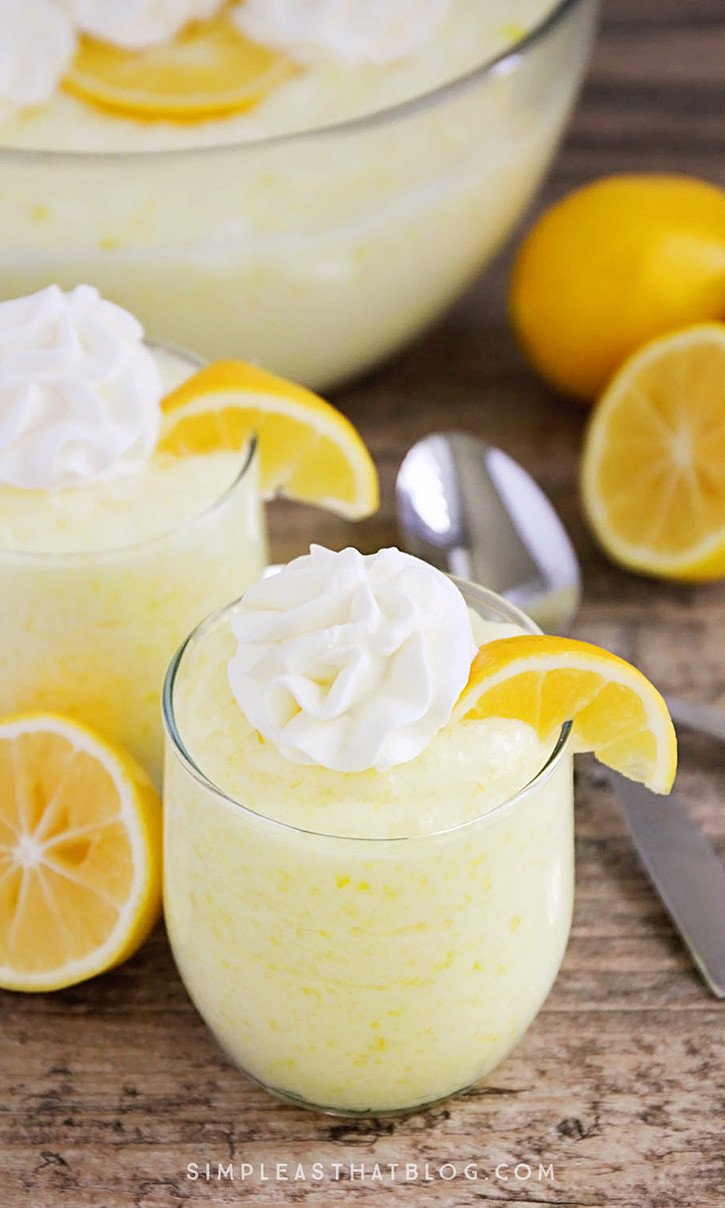 Easy Delicious Desserts
 Lemon Fluff Dessert
