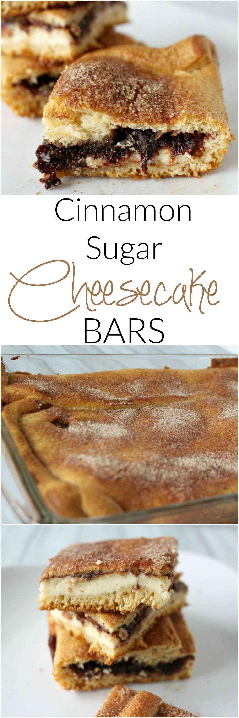 Easy Dessert Bars
 Cinnamon Sugar Cheesecake Bars