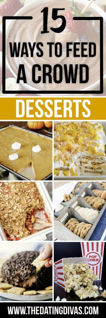 Easy Dessert For Large Group
 Best 25 Crowd food ideas on Pinterest
