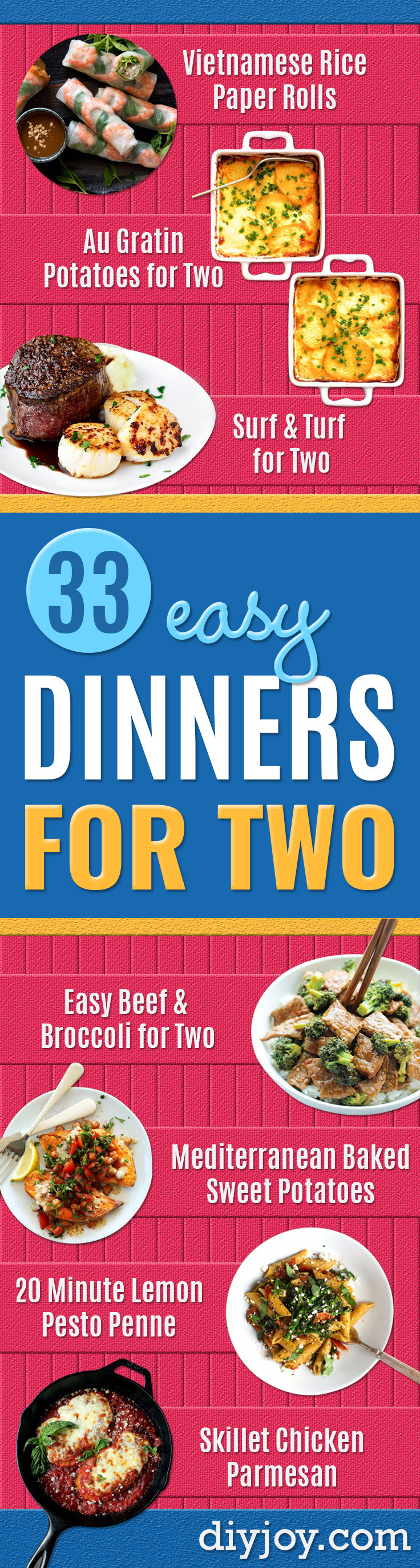 Easy Dinner For Two
 33 Easy Dinner Recipes For Two