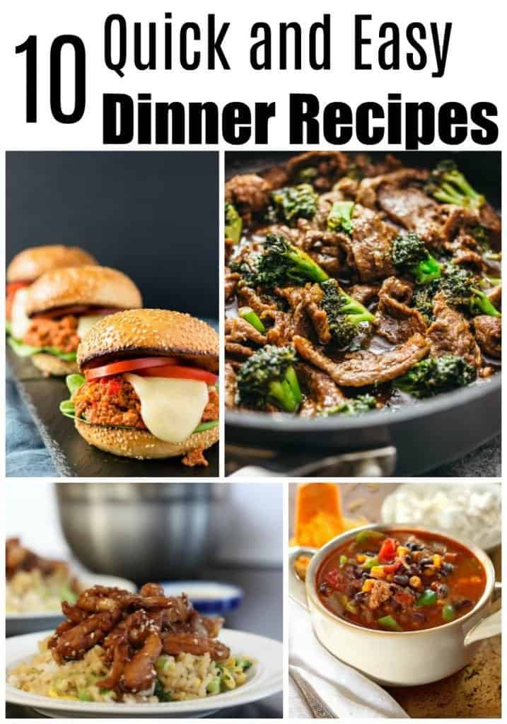Easy Dinner Idea
 Too Tired to Cook Try These 10 Quick Dinner Recipes lw