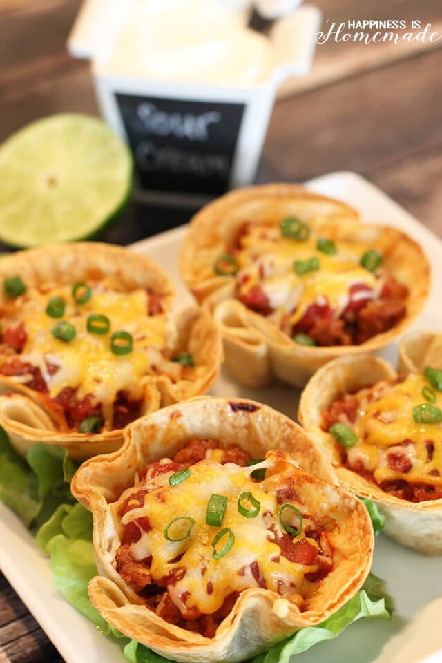Easy Dinner Recipes
 Easy Dinner Recipes 30 Minute Taco Cups Happiness is