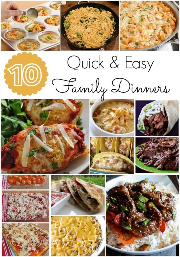 Easy Dinners Ideas For Family
 Quick and easy family dinners I am always looking for