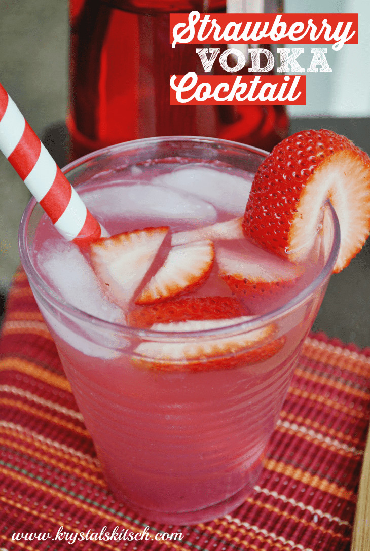 Easy Drinks With Vodka
 Strawberry Vodka Cocktail