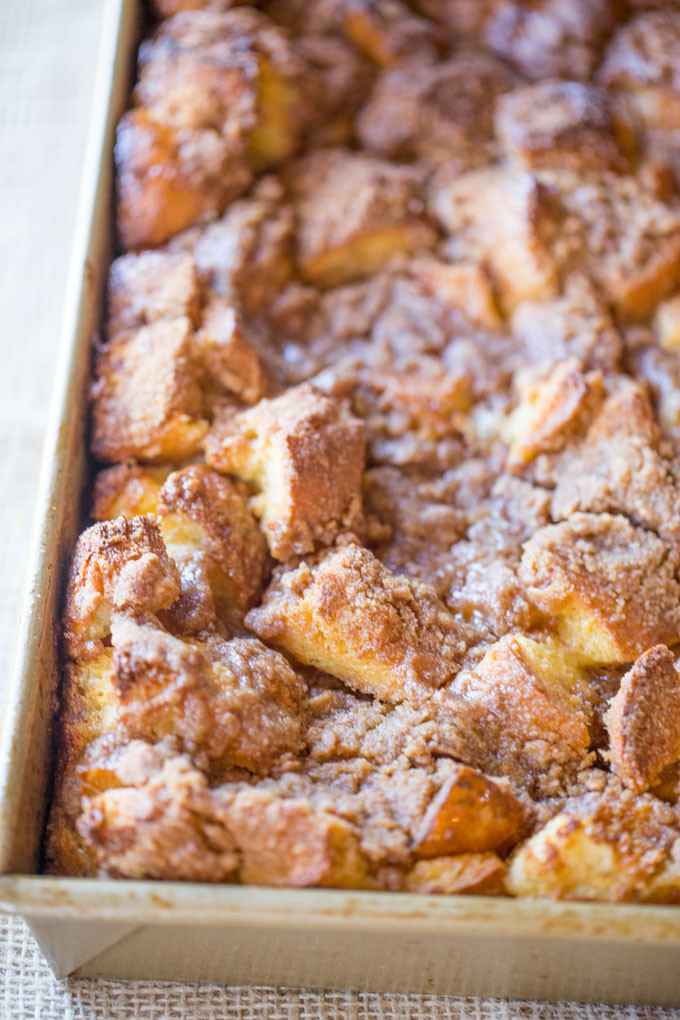 Easy French Toast Casserole
 Easy French Toast Bake Dinner then Dessert