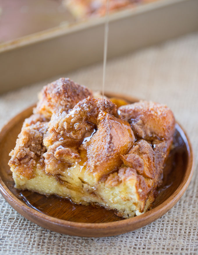 Easy French Toast Casserole
 Easy French Toast Bake Dinner then Dessert