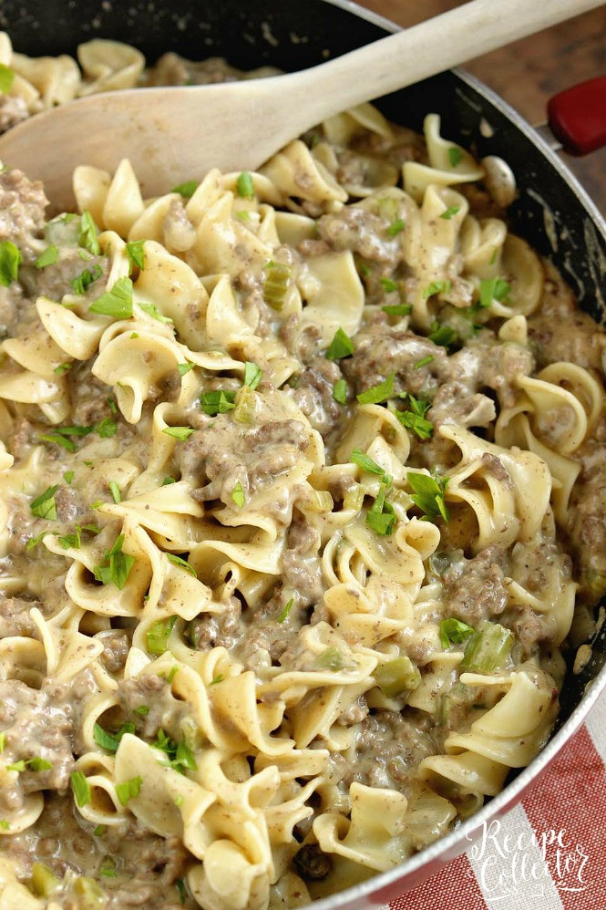 Easy Ground Beef Recipes With Few Ingredients
 Creamy Beef Noodles Diary of A Recipe Collector