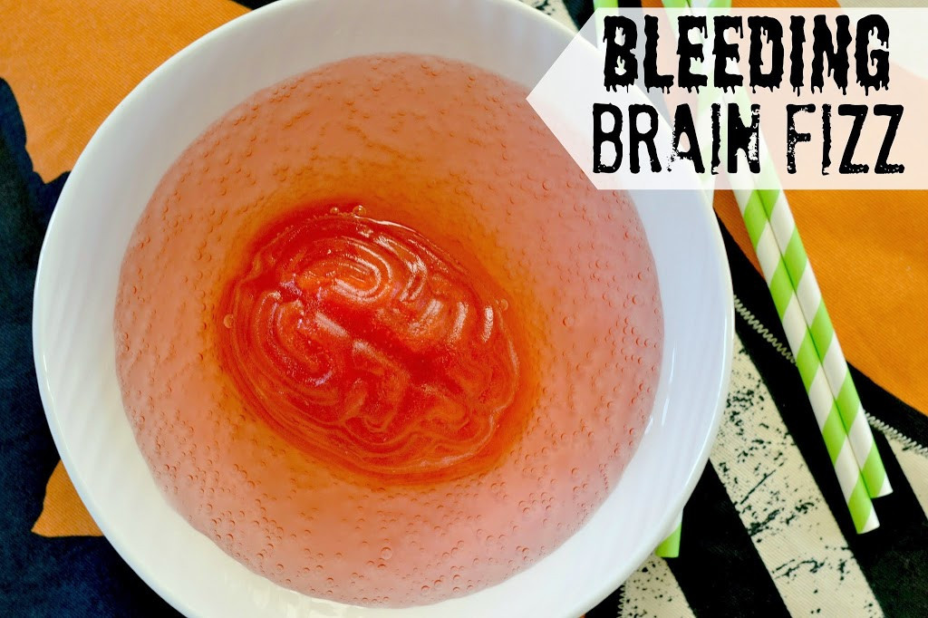 Easy Halloween Drinks
 Bleeding Brain Fizz Easy Halloween Drink Recipe Hello