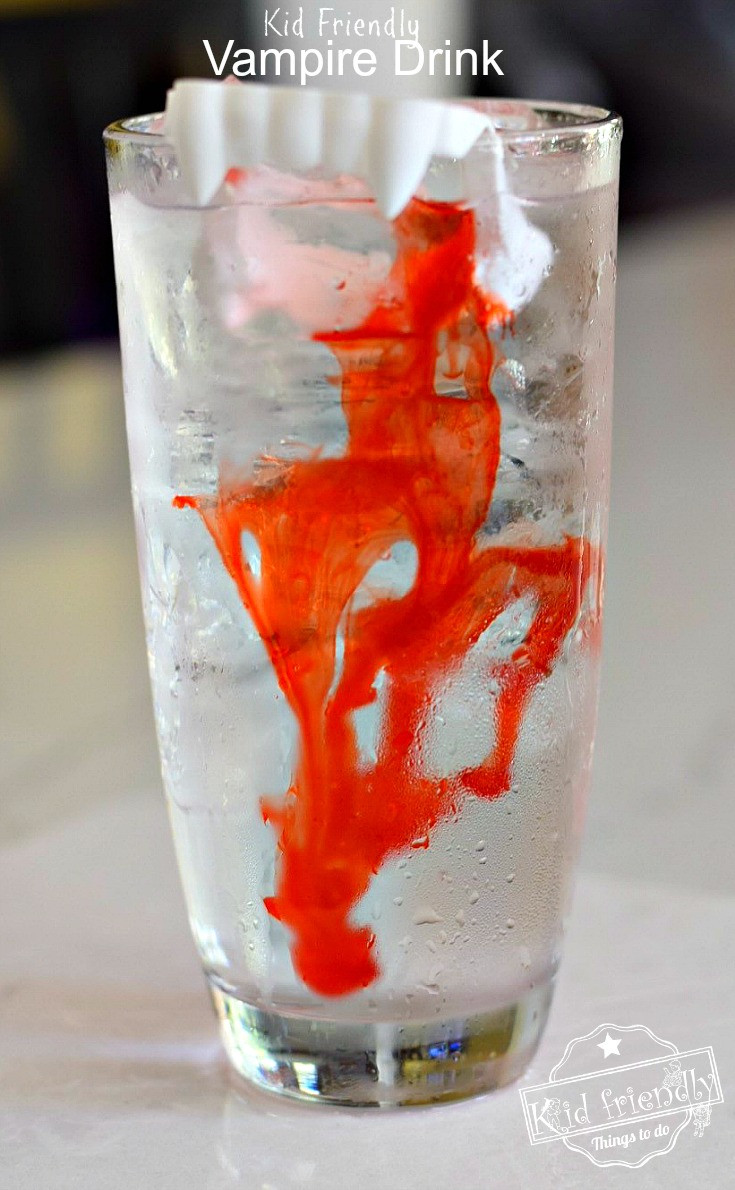 Easy Halloween Drinks
 Kid Friendly Halloween Vampire Drink