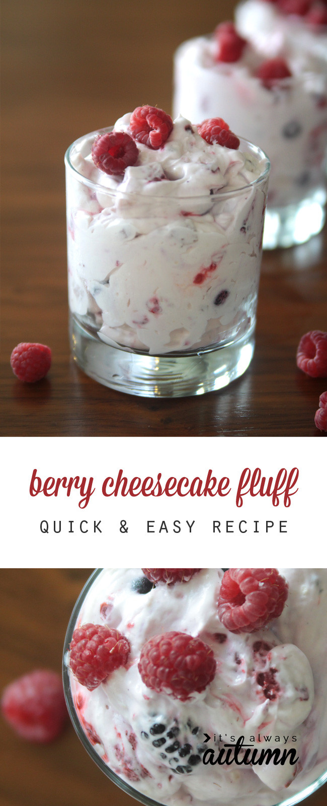 Easy Healthy Dessert
 berry cheesecake fluff a lighter holiday dessert It s