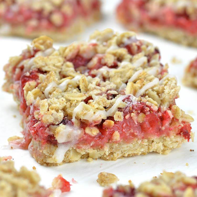 Easy Healthy Dessert Recipes
 Easy Skinny Strawberry Oatmeal Bars OMG Chocolate Desserts