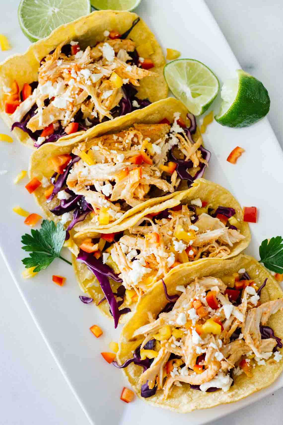 Easy Healthy Dinner Recipes
 Healthy Sriracha Shredded Chicken Tacos Jar Lemons