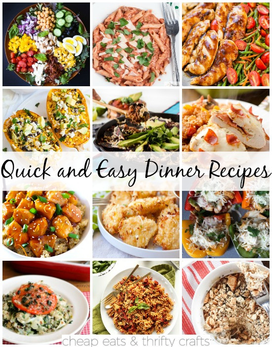 Easy Healthy Dinners
 Link Love Quick and Easy Dinner Recipes for a Rainy Day