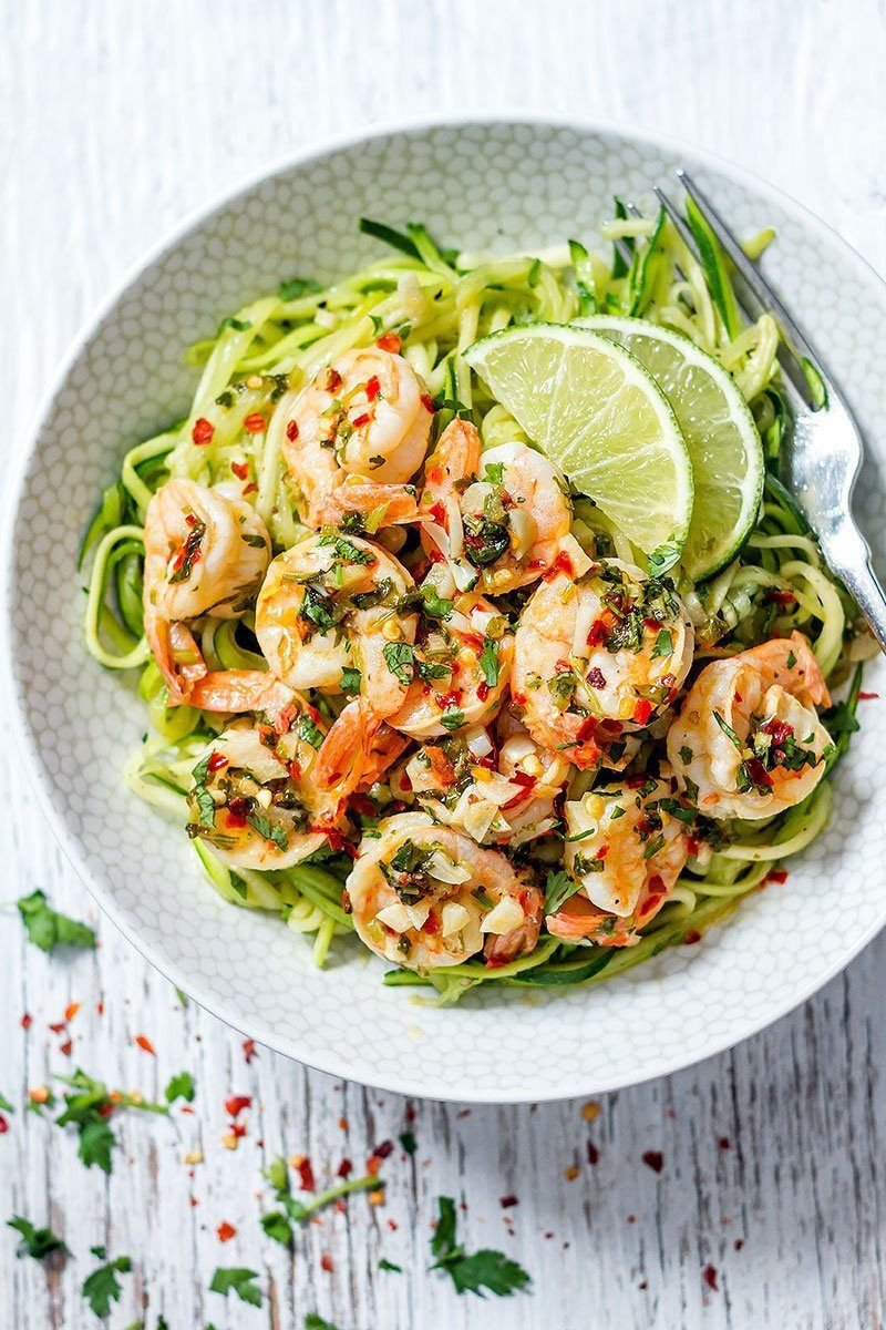 Easy Healthy Meals For Dinner
 Cilantro Lime Shrimp with Zucchini Noodles — Eatwell101