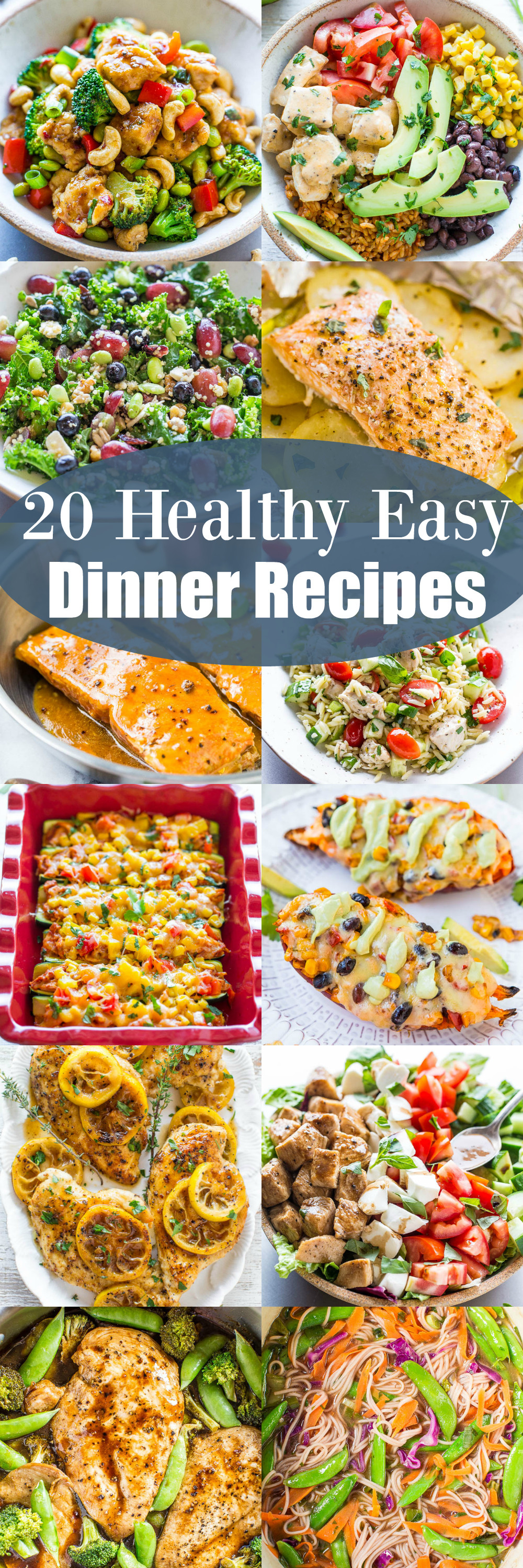 Easy Healthy Recipes For Dinner
 20 Healthy Easy Dinner Recipes Averie Cooks