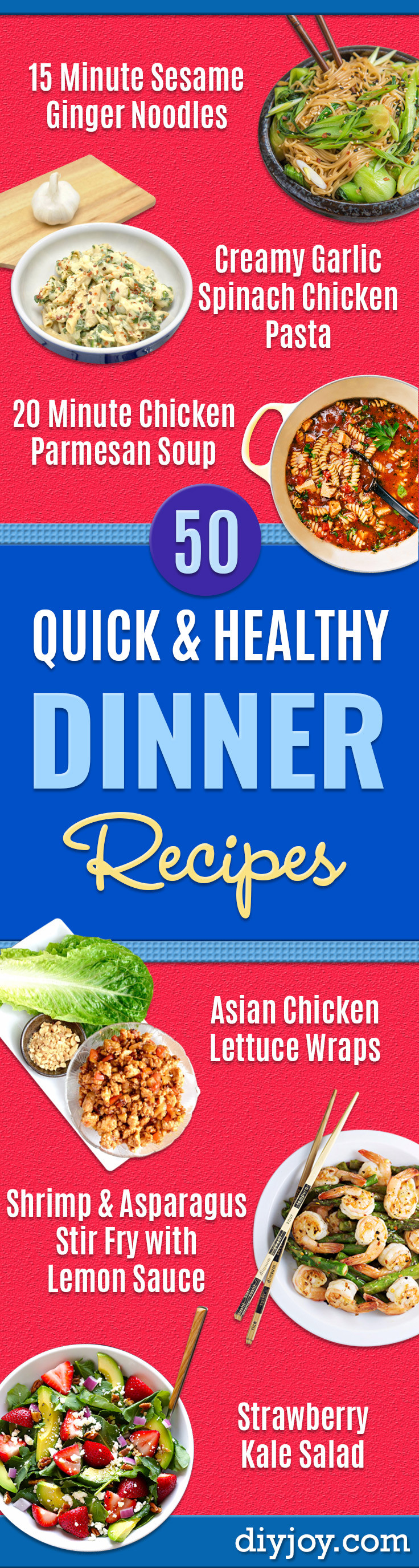 Easy Healthy Recipes For Dinner
 50 Quick and Healthy Dinner Recipes Easy