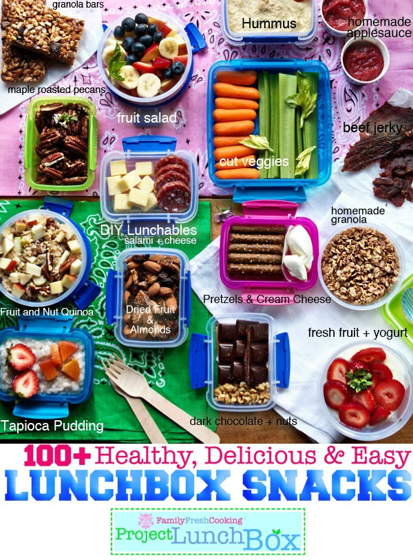 Easy Healthy Snacks On The Go
 100 Healthy Delicious and Easy Lunchbox Snacks Marla