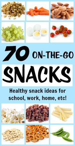 Easy Healthy Snacks On The Go
 70 Portable Healthy Snacks