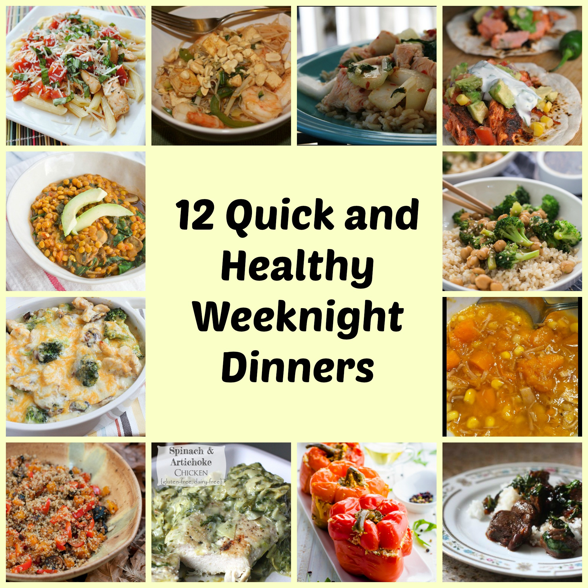 Easy Healthy Weeknight Dinners
 12 Easy weeknight meals training plans MCM Mama Runs
