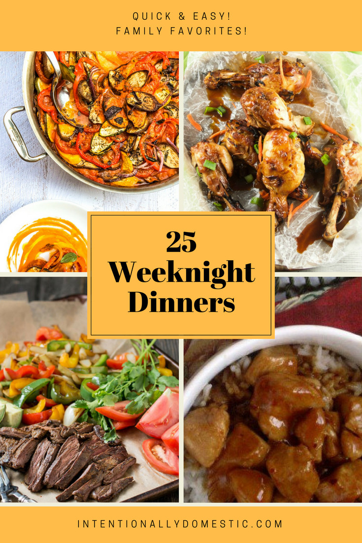 Easy Healthy Weeknight Dinners
 25 Quick and Easy Weeknight Dinners
