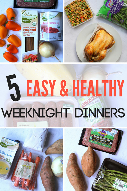 Easy Healthy Weeknight Dinners
 This Week’s Meal Plan 5 Healthy Weeknight Dinners