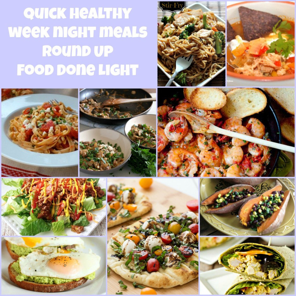 Easy Healthy Weeknight Dinners
 Week of Healthy Recipes for Meal Planning