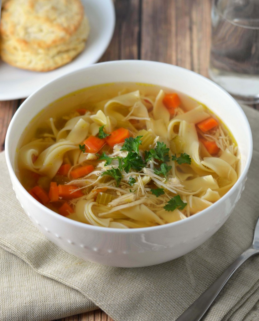 Easy Homemade Chicken Soup
 Easy slow cooker chicken soup Friday is Cake Night