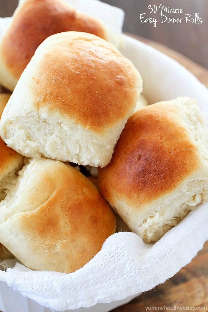 Easy Homemade Dinner Rolls
 30 Minute Easy Dinner Rolls Small Batch Yummy Healthy Easy