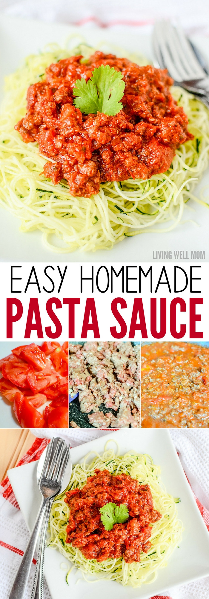 Easy Homemade Pasta Sauce
 Easy Homemade Pasta Sauce with Meat