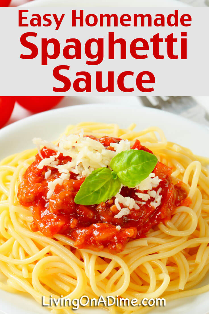 Easy Homemade Pasta Sauce
 10 Easy Pasta Recipes Your Family Will Love Living on a