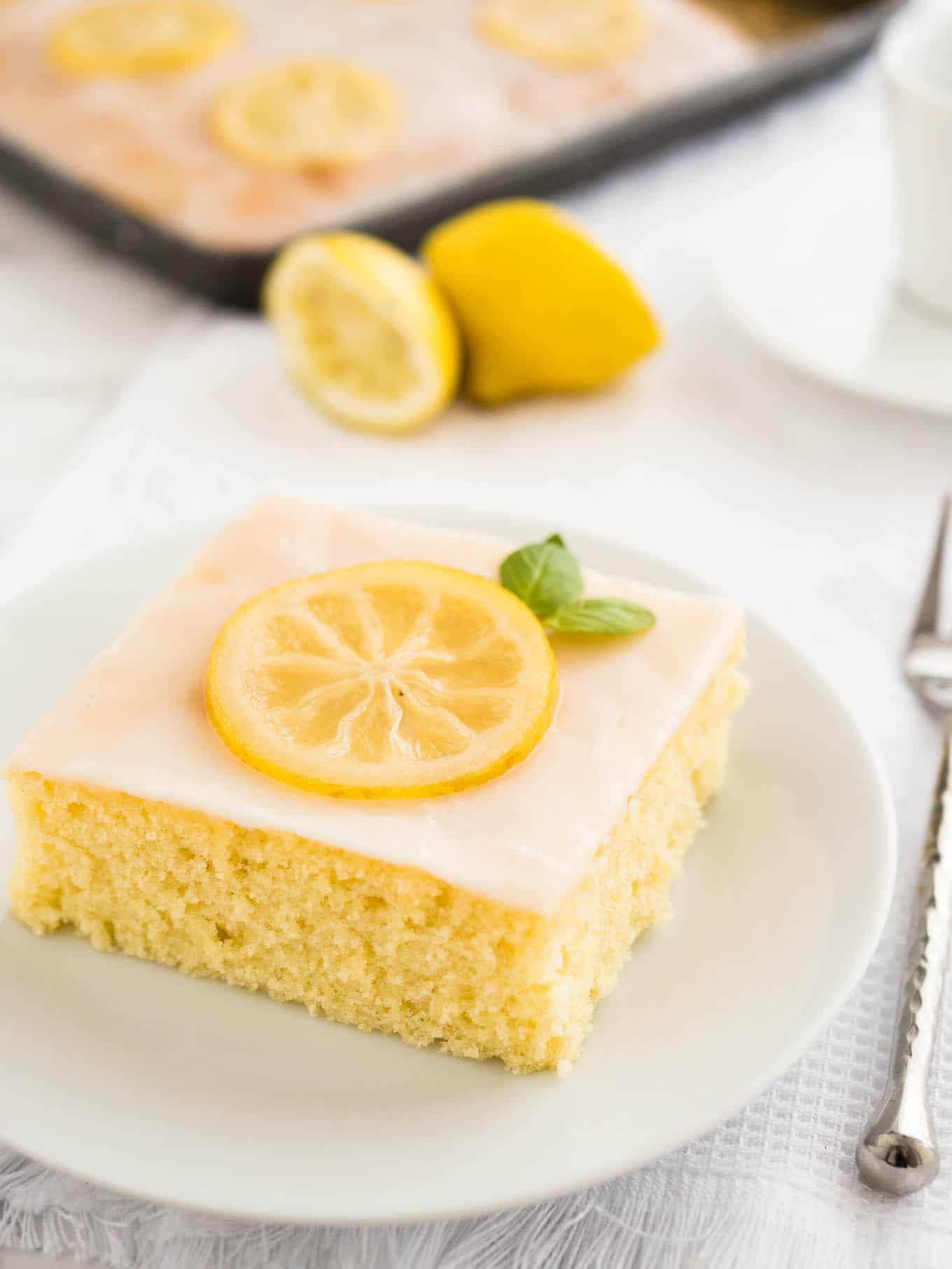 Easy Lemon Cake
 Easy Lemon Sheet Cake Recipe