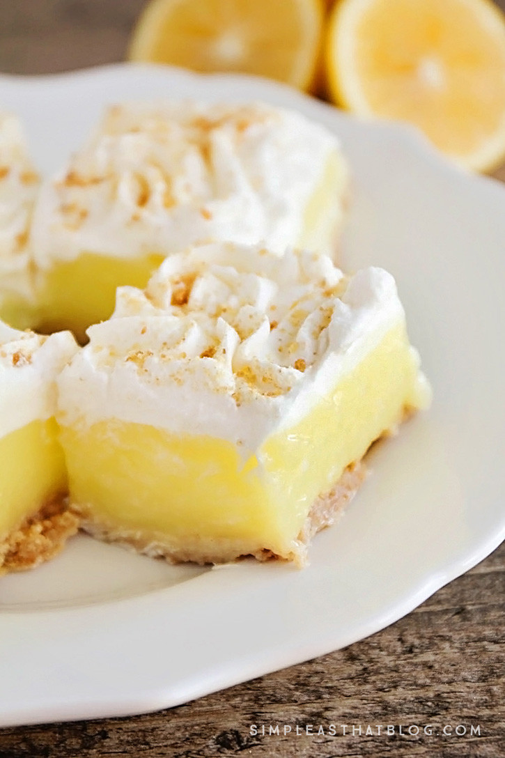 Easy Lemon Dessert Recipes
 Lemon Pie Squares