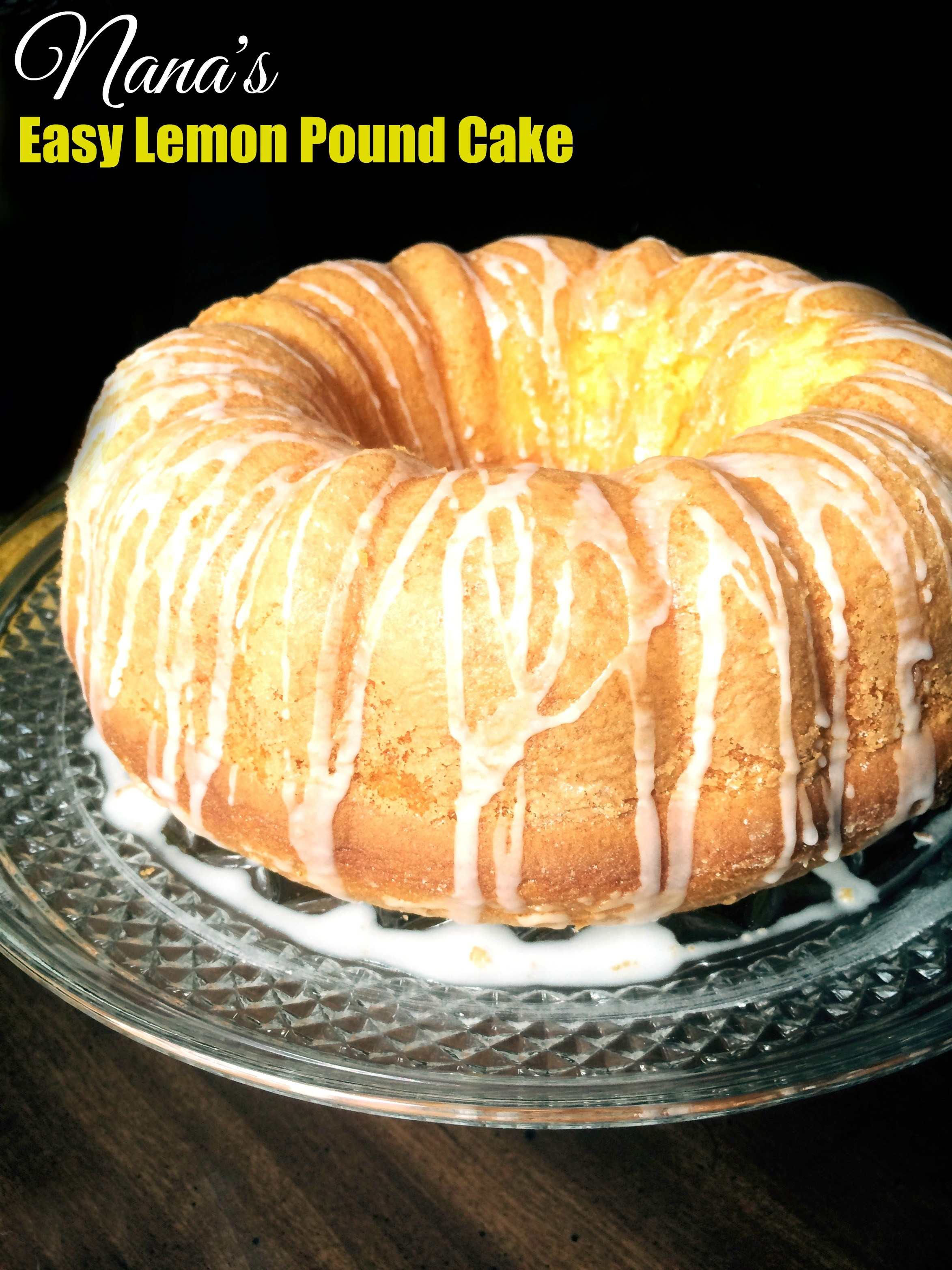Easy Lemon Pound Cake
 Nana s Easy Lemon Pound Cake Aunt Bee s Recipes