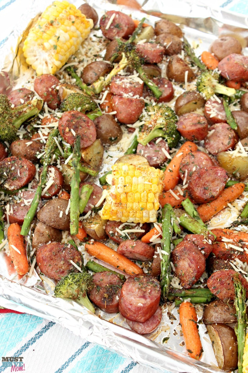 Easy Meals For Dinner
 Sheet Pan Dinners Easy Sausage & Veggie Recipe Must