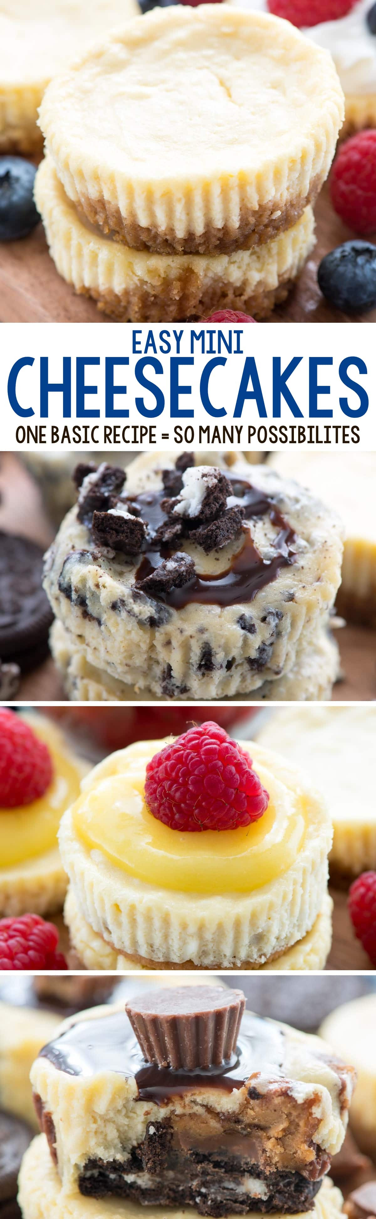 Easy Mini Cheesecake Recipe
 Easy Mini Cheesecakes 4 Ways Crazy for Crust