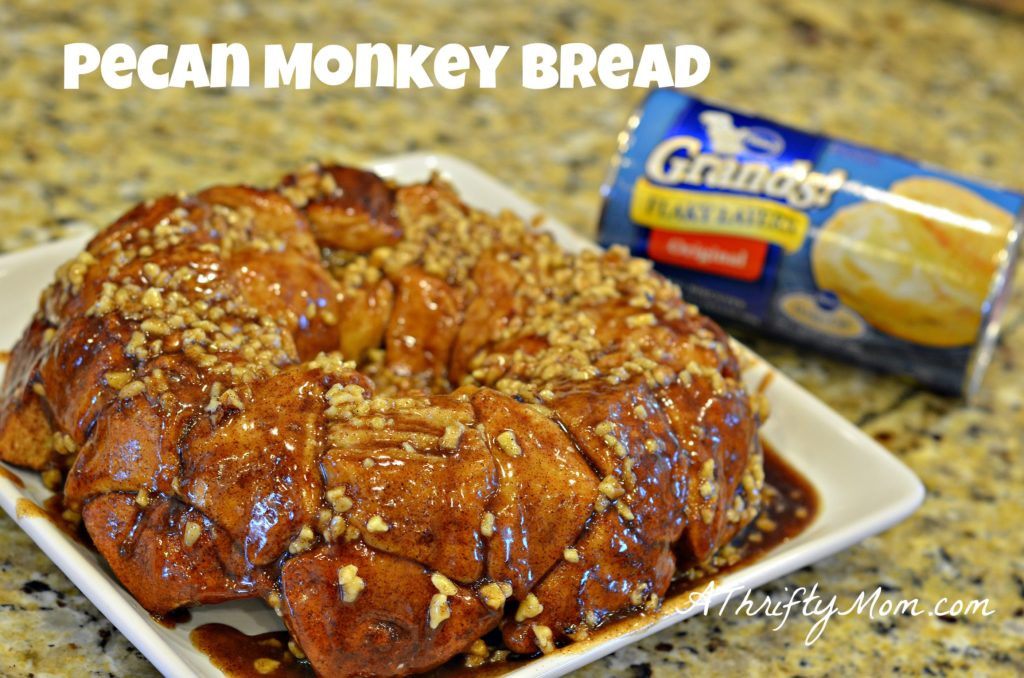 Easy Monkey Bread Recipe With 1 Can Of Biscuits
 Pecan Monkey Bread Recipe Made with Pillsbury Grands A