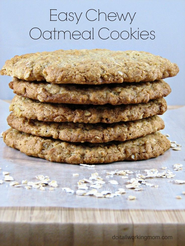 Easy Oatmeal Cookies
 Easy Chewy Oatmeal Cookies Recipe