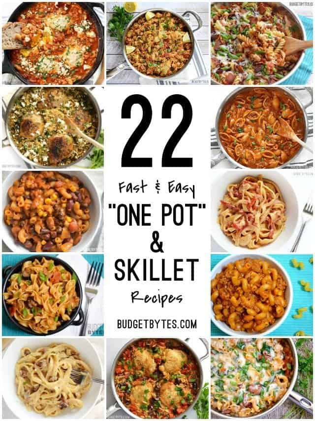 Easy One Pan Dinners
 22 Fast and Easy e Pot Meals Bud Bytes